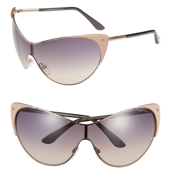 Tom Ford Accessories - New TOM FORD Nude Oversized Cat Eye Sunglasses